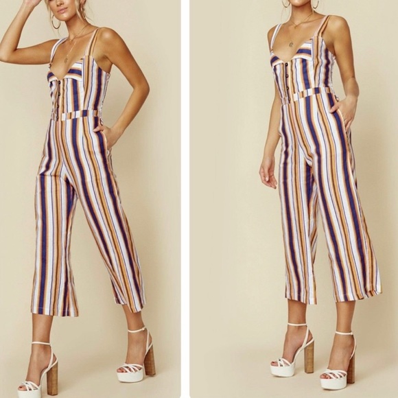 Faithful the Brand Scout Stripe Linen Jumpsuit - Picture 14 of 14